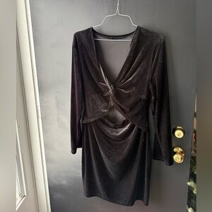 Elegant Black Velvet Women's Top